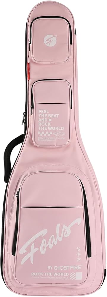 Amazon.co.jp: GHOSTFIRE カラフル ギターケース 超厚 耐衝撃 収納