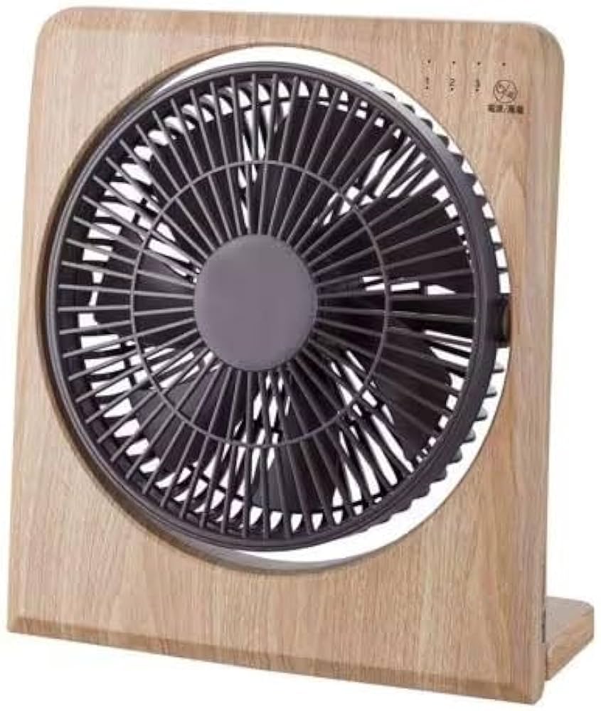 Amazon | 扇風機 卓上ボックス扇風機 木目調 [SKJ-WM19BAC(NA