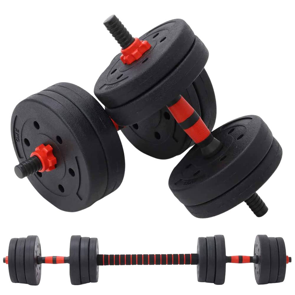 Amazon | seathestars ダンベル 可変式 バーベル プレート セット 2WAY