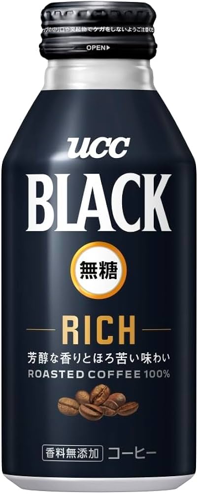Amazon.co.jp: ブラック無糖UCC BLACK無糖 RICH R缶 375g×24本 : 食品