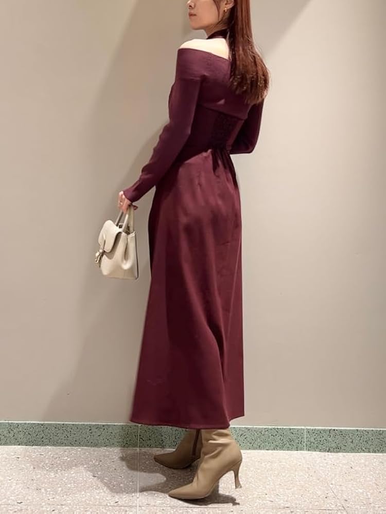 Amazon.co.jp: [スナイデル] ホルターネックワンピ SWFO251003