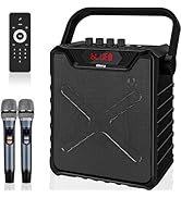 Amazon | Giecy スピーカーセット 拡声器 ワイヤレスマイク2本