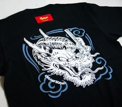 Amazon.co.jp: CREAM SODA リーゼント ドラゴン Tシャツ ☆ creamsoda