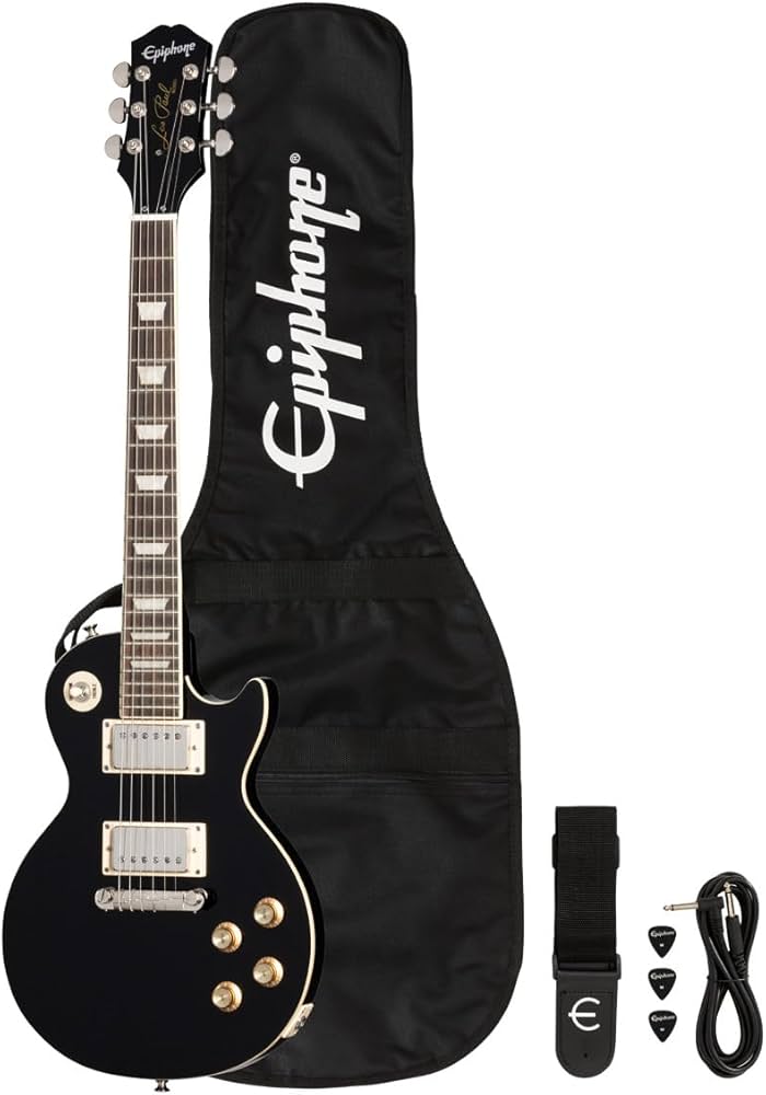 Amazon | Epiphone/Power Players Les Paul Dark Matter Ebony