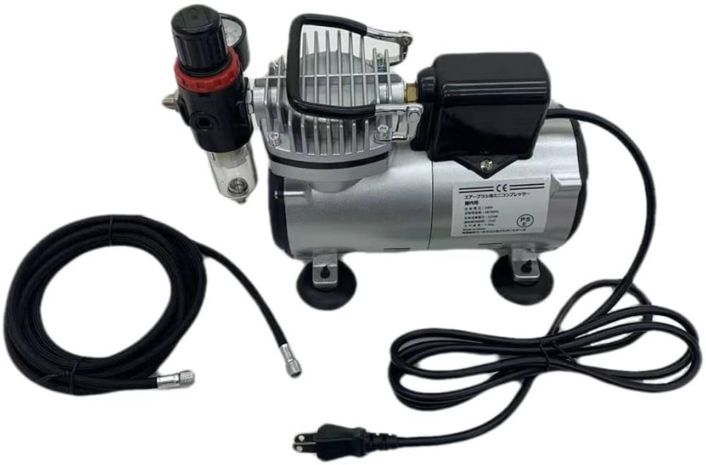 Amazon | 【三方良し】エアコンプレッサー オイルレスミニエアー