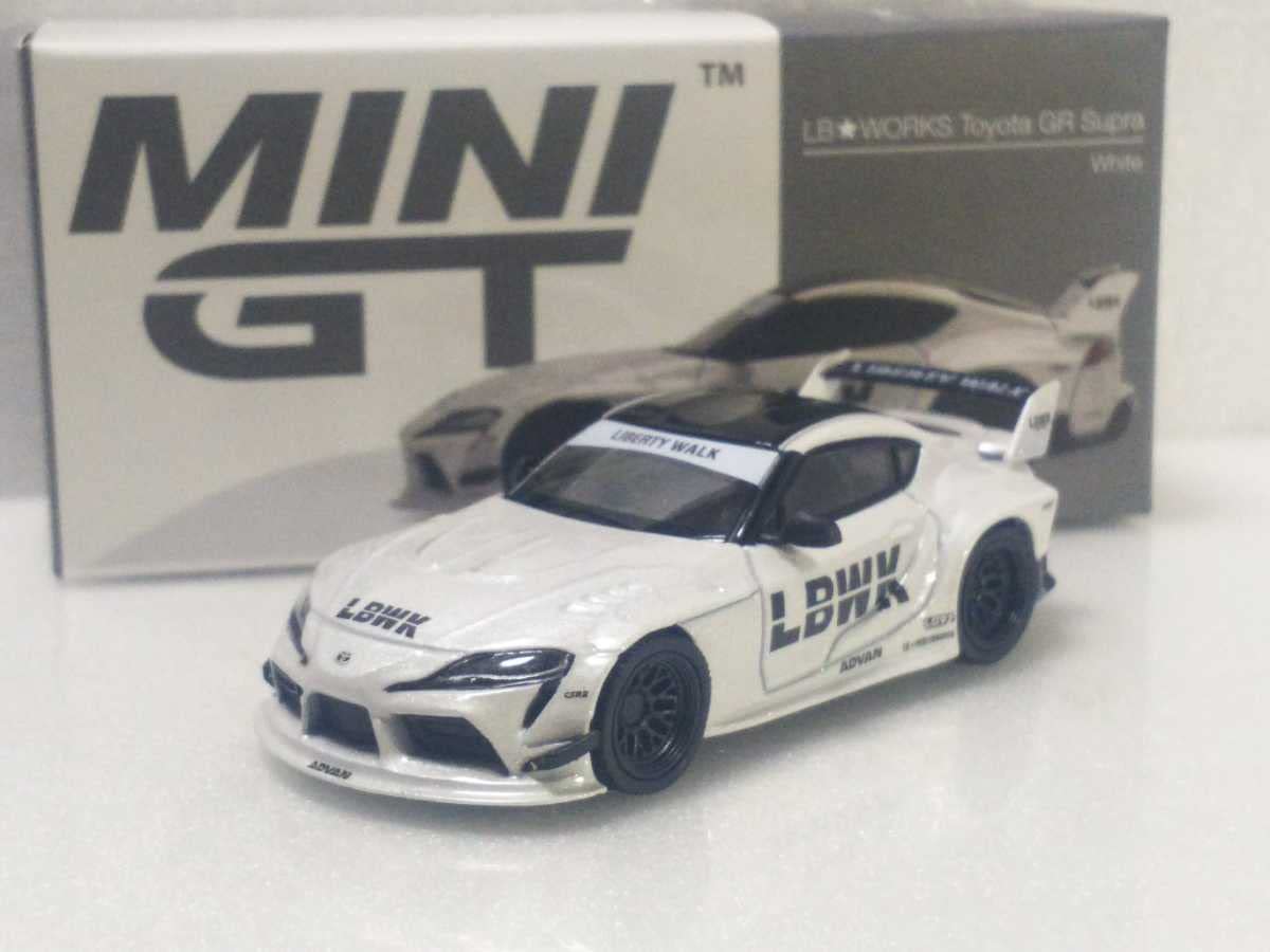 Amazon | MINI GT 1/64 LBワークス ミニカー GRスープラ 白 ホワイト