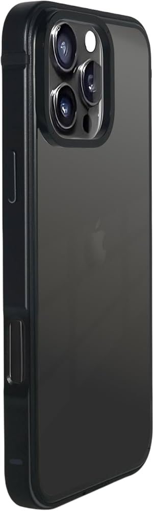 Amazon.co.jp: iPhone 16 Pro 向け ケース アルミバンパー 透明背面