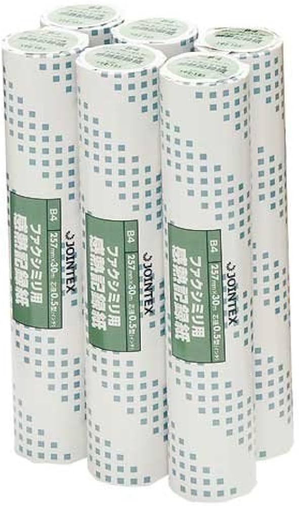 Amazon | ジョインテックス FAX感熱記録紙 B4 0.5in 30m (6本入