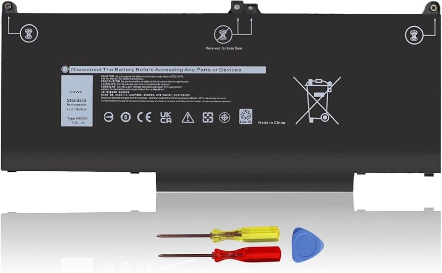Amazon.com: 60Wh MXV9V Battery For Dell Latitude 5300 5310 7300