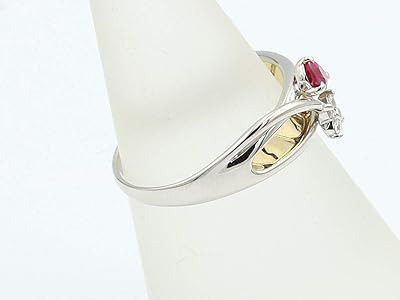 Amazon | [京都ジュエリー工房] K18 ゴールド Pt900 プラチナ コンビ