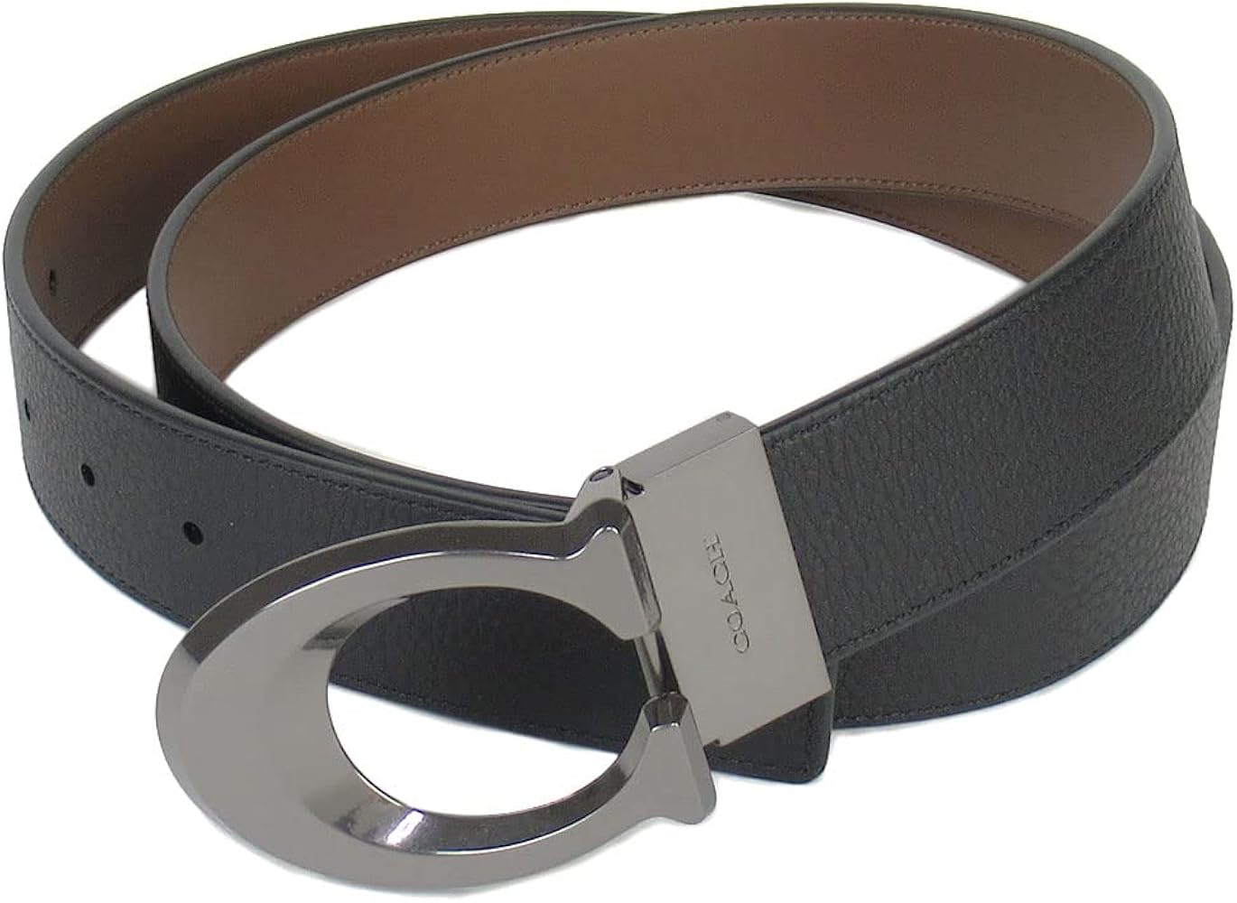 Amazon | [コーチ] ベルト メンズ リバーシブル ベルトカット可能