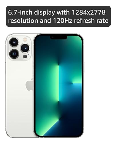Amazon.com: Apple iPhone 13 Pro Max, 256GB, Silver - Unlocked
