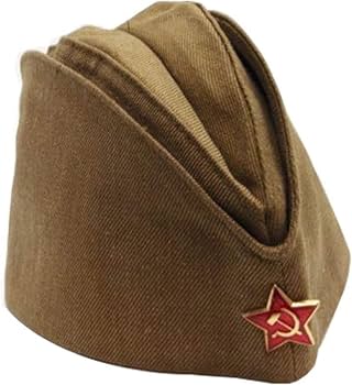 Amazon | ソビエト軍帽子ソ連略帽赤軍レッドスターピロートカ装備