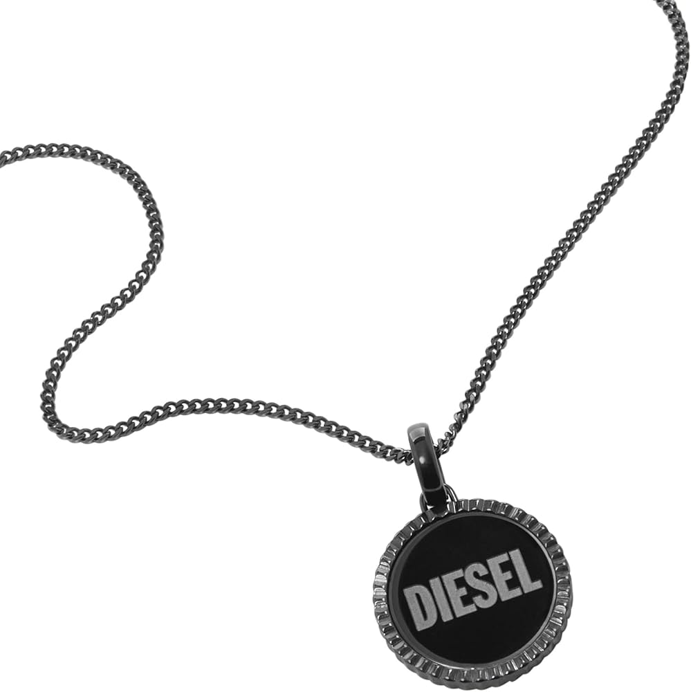 Amazon | Diesel メンズ ステンレススチール ペンダントまたはチェーン