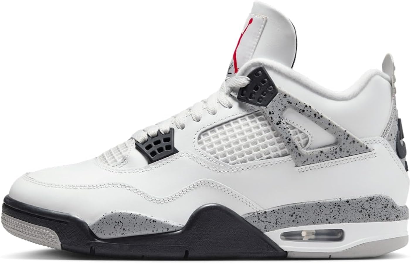 Amazon.com | Jordan Air 4 Retro White Cement Red Black Men's Size