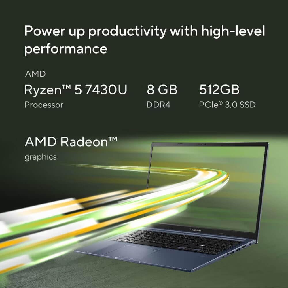 Amazon.com: ASUS VivoBook, 15.6″ FHD Laptop, AMD Ryzen 5-7430U