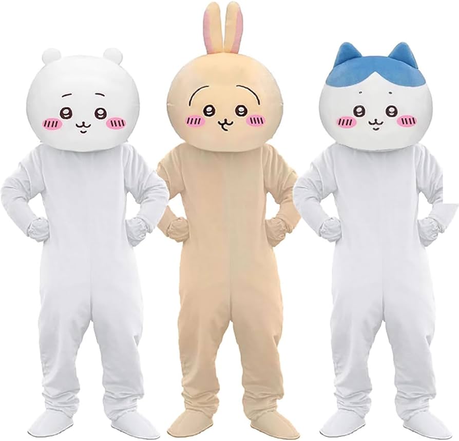 Amazon.co.jp: ちいかわ 着ぐるみ コスプレ衣装 ハチワレ うさぎ 人形