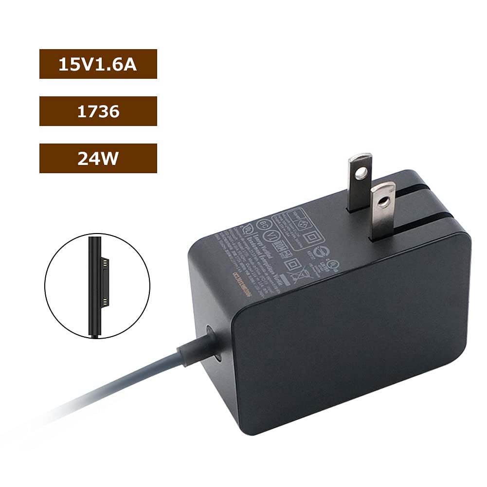 Amazon.co.jp: Surface Go 2 充電器Surface Go 充電器, 15V 1.6A 24W