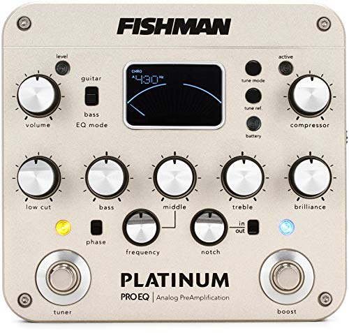 Pedal Fishman Platinum Pro EQ/DI Analog Preamp : Amazon.com.br