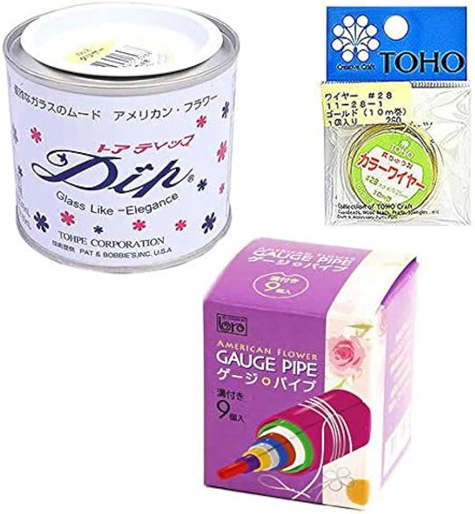 Amazon.co.jp: アメリカンフラワー ディップ アート 基本セット