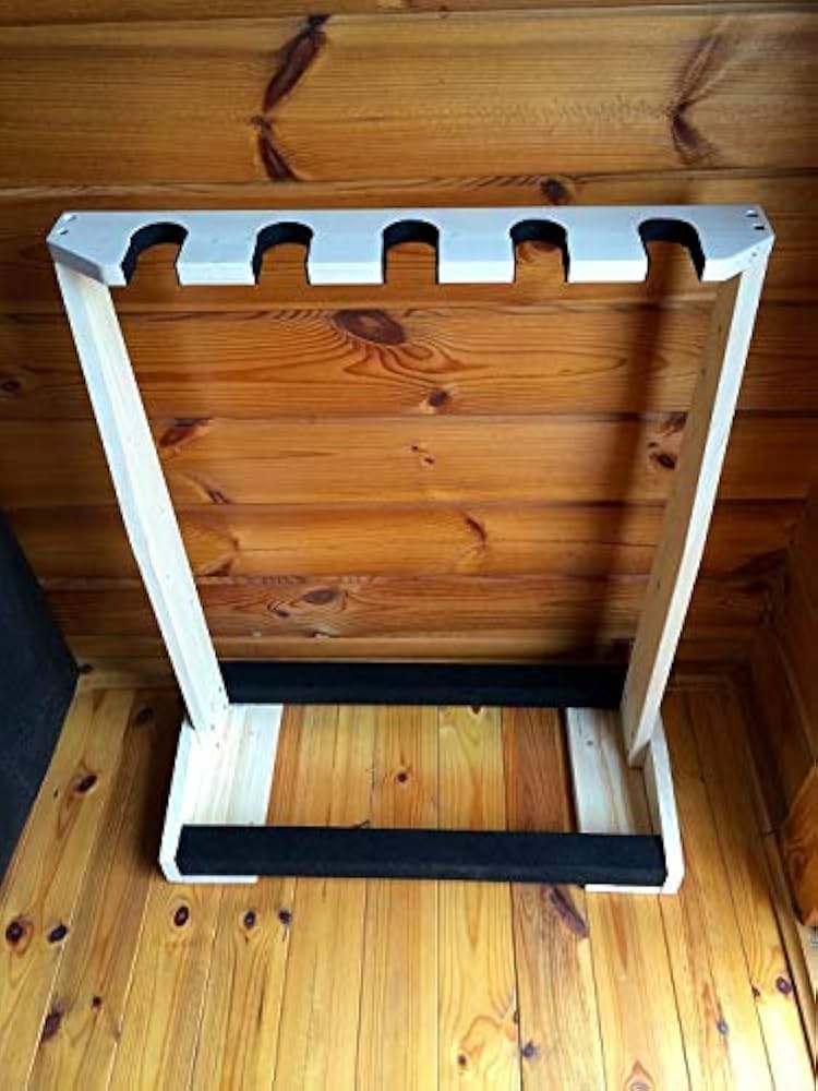 Amazon.co.jp: 木製ギタースタンド5本掛 エレキ ベース用 組み立て