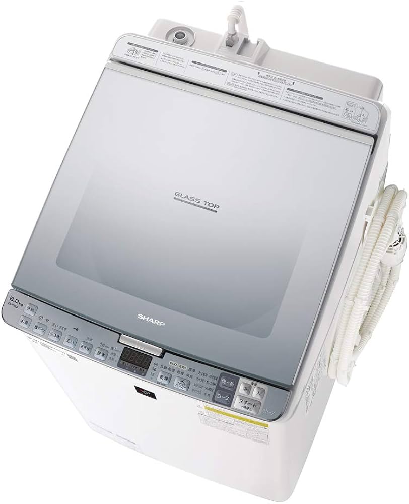 Amazon.co.jp: シャープ 洗濯機 洗濯乾燥機 ガラストップ 穴なし槽