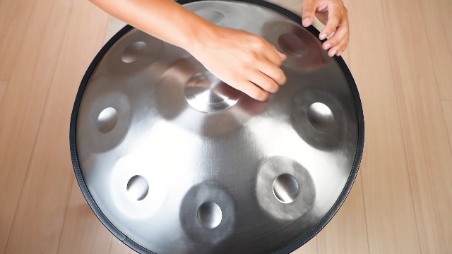 Amazon | MASH handpan D マイナー ハンドパン 9音 シルバー色 D Minor