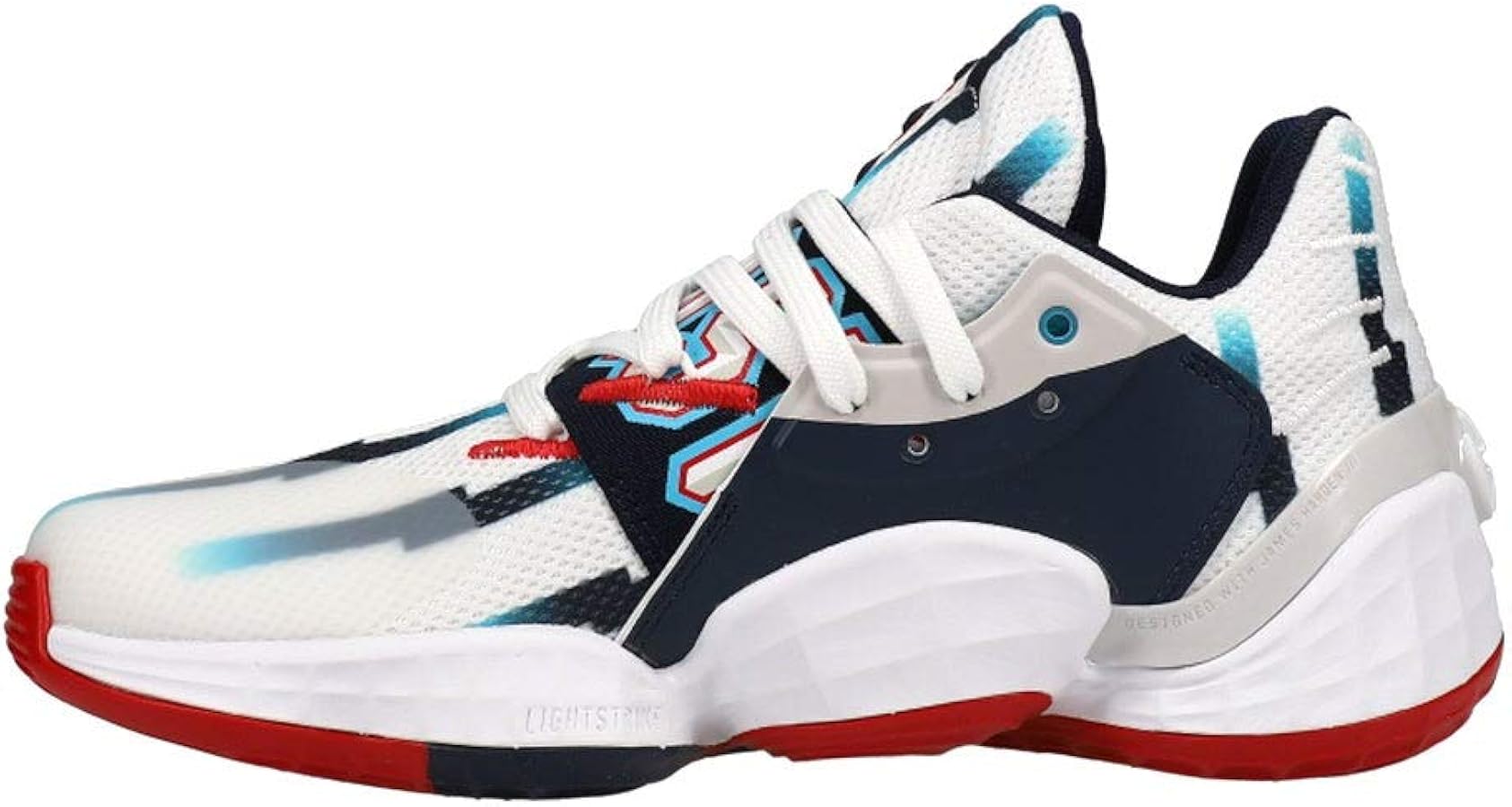 Amazon.com | adidas Harden Vol. 4 GCA Shoes White/Collegiate Navy