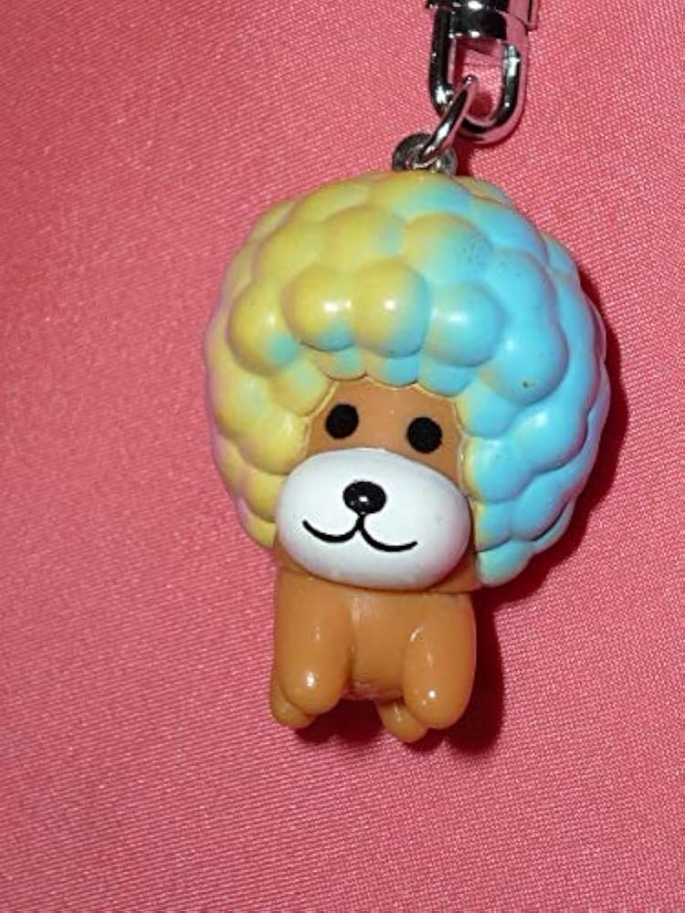 Amazon.co.jp: アフロ犬 マスコットキーホルダー ストラップ : おもちゃ