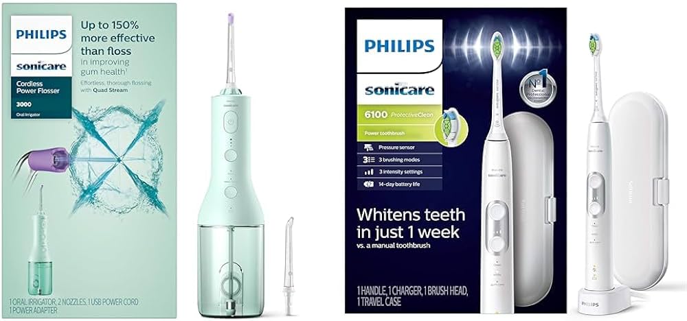 Amazon.com: Philips Sonicare Cordless Power Flosser 3000 - Mint