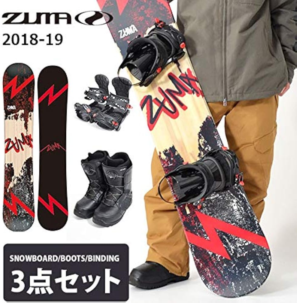 Amazon.co.jp: [ツマ] メンズ スノーボード メンズ 3点セット 板
