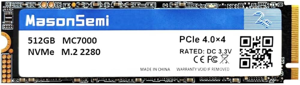 Amazon | MasonSemi 内蔵SSD 1T PCIe Gen4.0×4 (読取り最大 7,000MB/秒