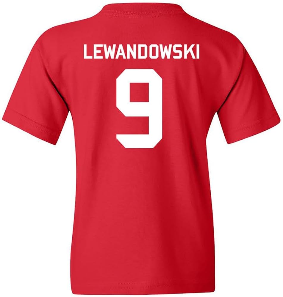 Amazon.com: Poland Soccer Cup Fan - Lewandowski 9 Jersey Style