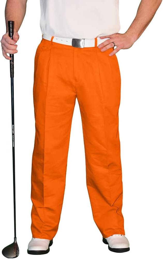 Amazon.co.jp: オレンジゴルフパンツ – Mens ' Par 4 'コットン