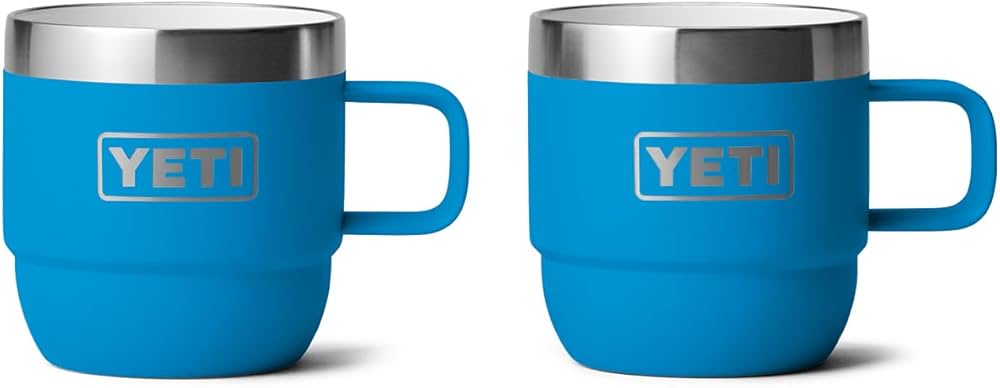 YETI Rambler 6 oz Stackable Mug, Stainless Steel, Vacuum Insulated