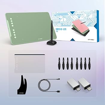 Amazon.com: XPPen Deco 01 V3 Drawing Tablet 10x6.25 Graphics