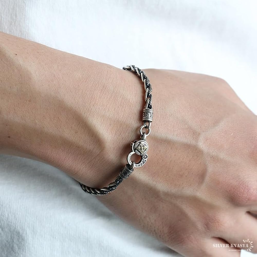 Amazon | [silver KYASYA]シルバー925 ロープチェーンブレスレット