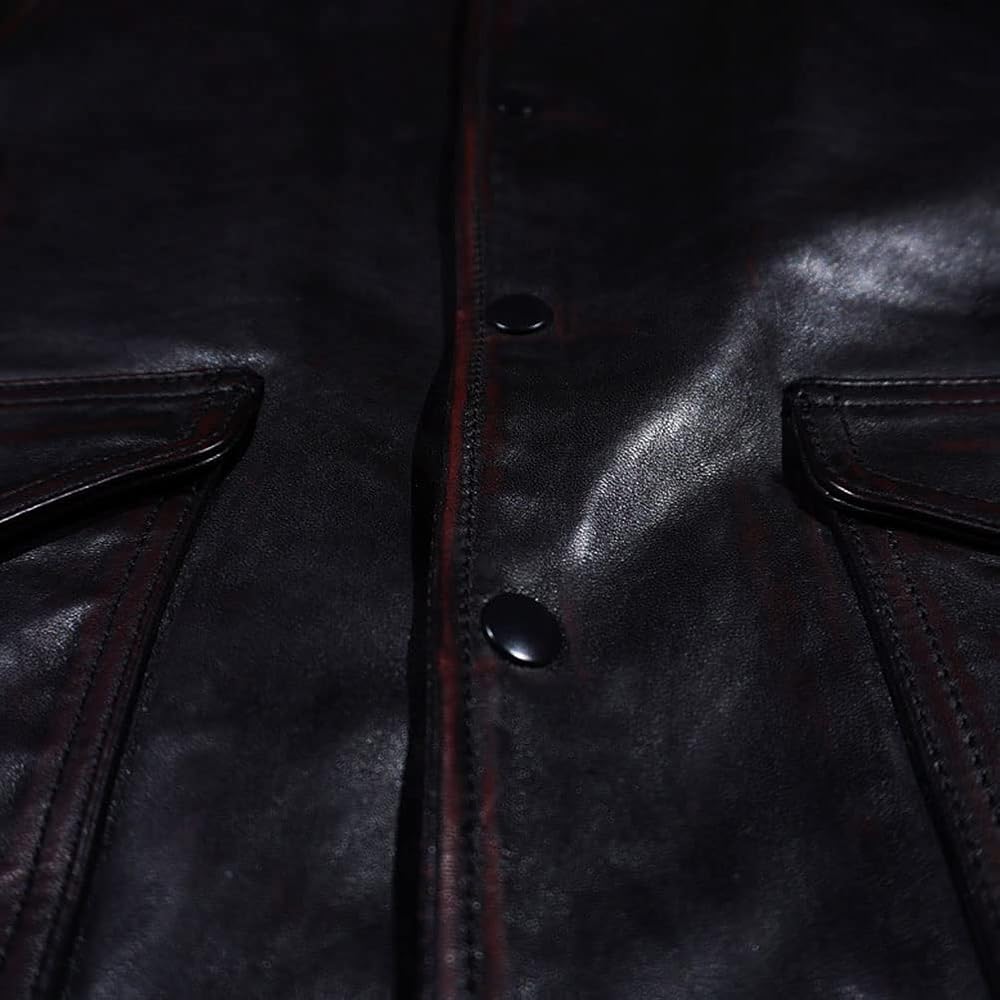 Amazon | 馬革 メンズ 1.2mm 茶芯ホースハイド 復刻20's USAF TYPE A-1