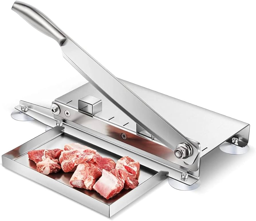 Amazon｜骨のこぎり手動肉スライサー、冷凍肉、野菜、骨を切るための