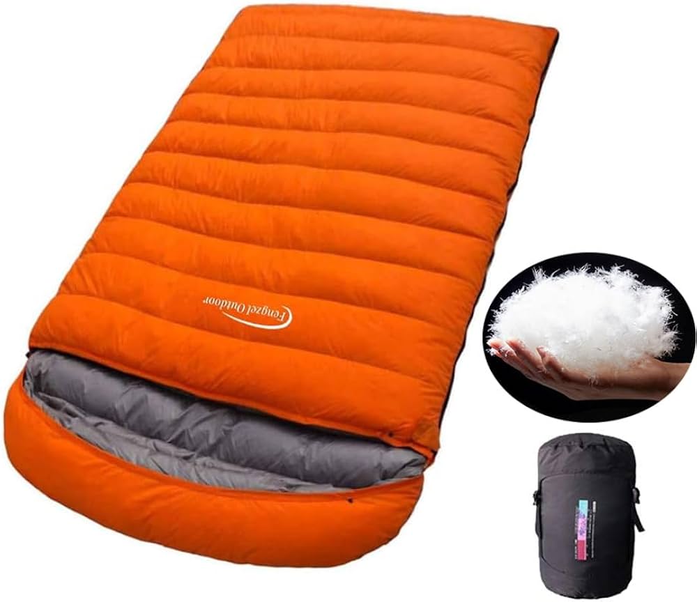 Amazon.co.jp: Fengzel Outdoor 二人用寝袋 封筒型 230*150cm足が