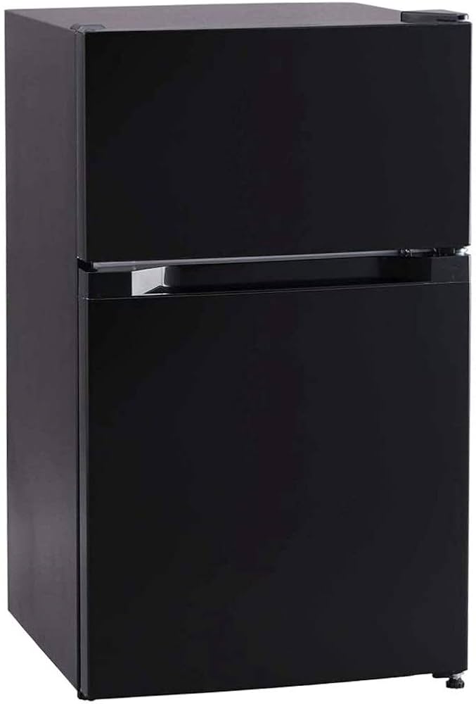 Amazon | アイリスプラザ 冷蔵庫 87L ブラック 幅47cm PRC-B092D-B 直