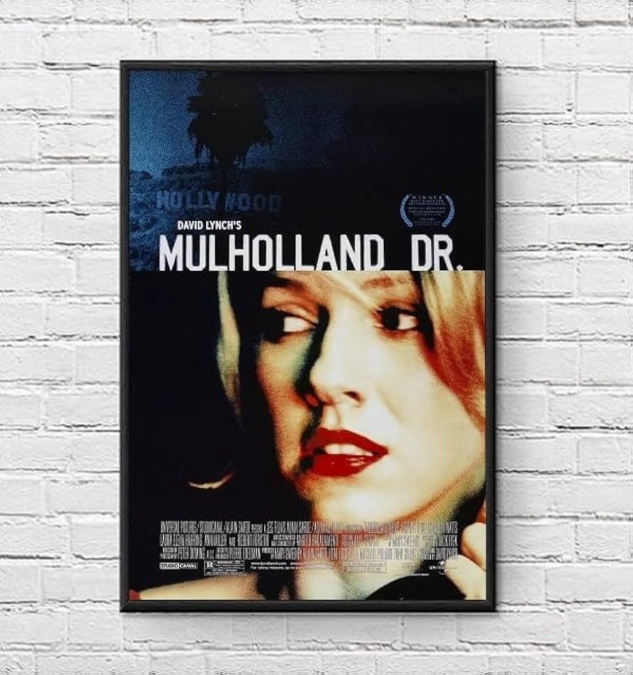 Amazon.co.jp: 【フレーム付-黒-】 映画ポスター マルホランドドライブ