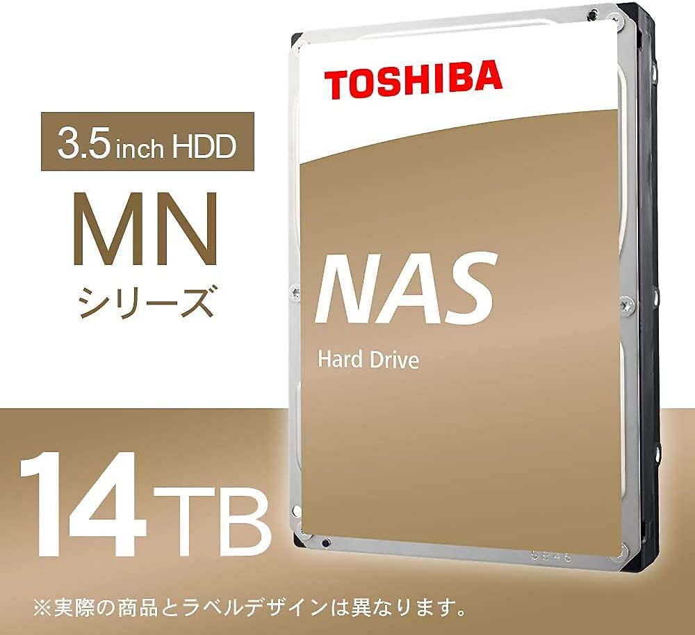 Amazon | 東芝 3.5inch 14TB 内蔵ハードディスク HDD NAS RVセンサー