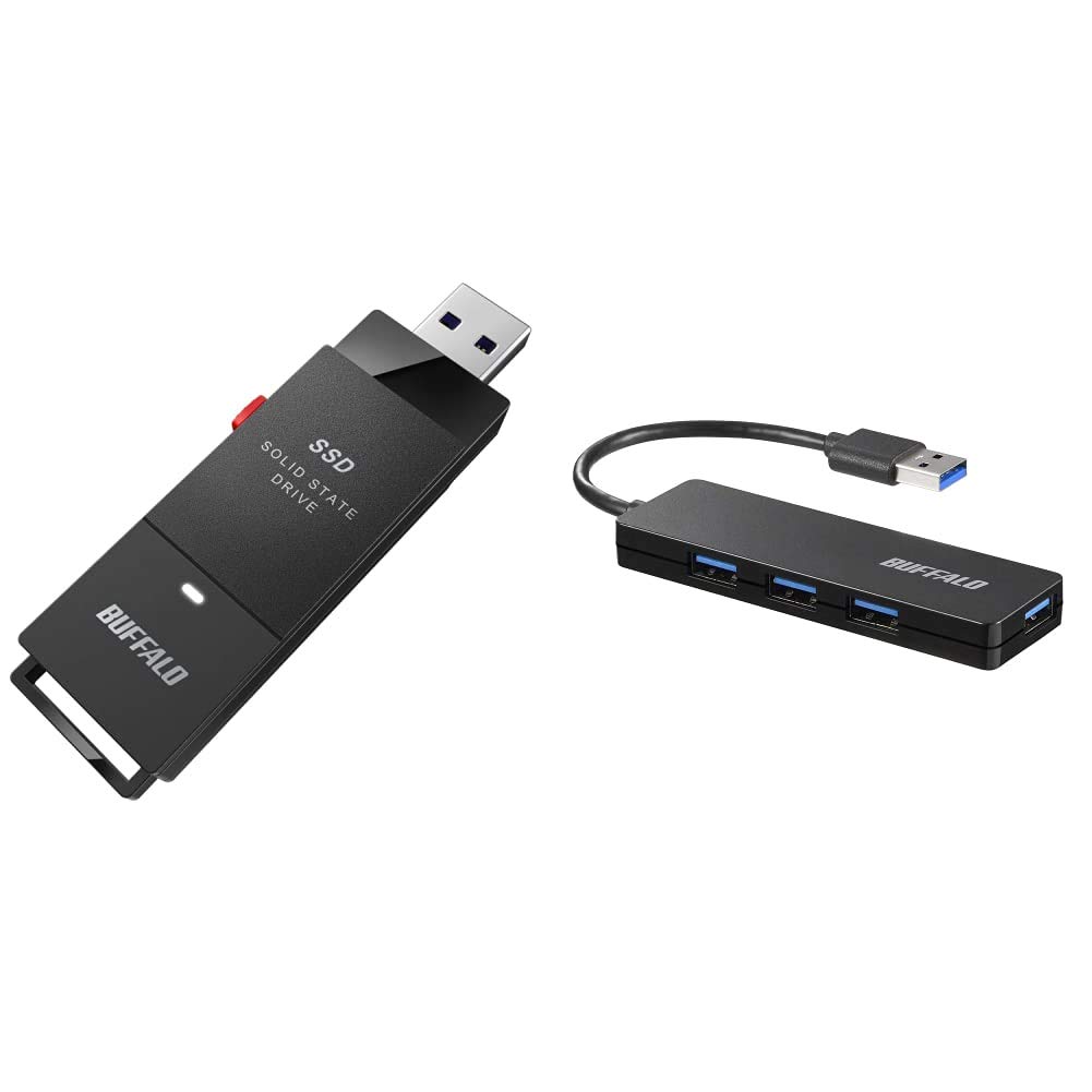 Amazon | バッファロー SSD 外付け 1.0TB 小型 コンパクト ポータブル