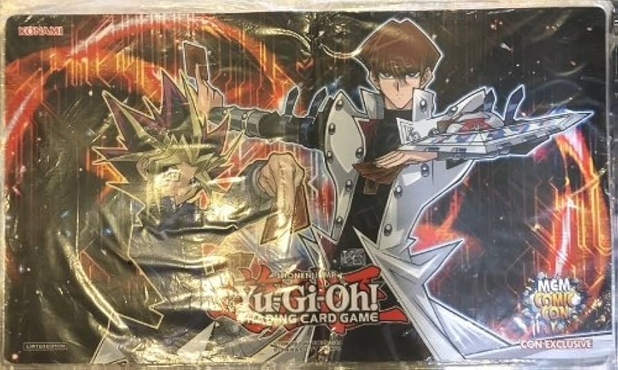 Amazon.co.jp: 遊戯王/海外版/プレイマット/武藤遊戯 & 海馬瀬人/NY