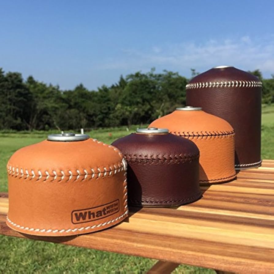 Amazon.co.jp: What will be will be レザー ODガス 缶 カバー （中