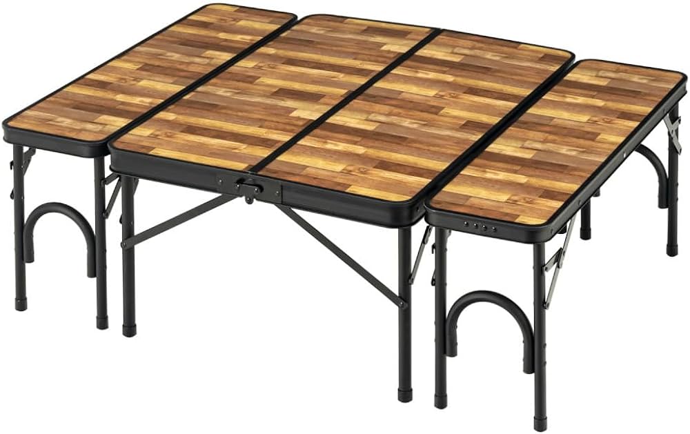 テーブルセット 木目調折りたたみ式 BD-230K テーブルセット 木目調