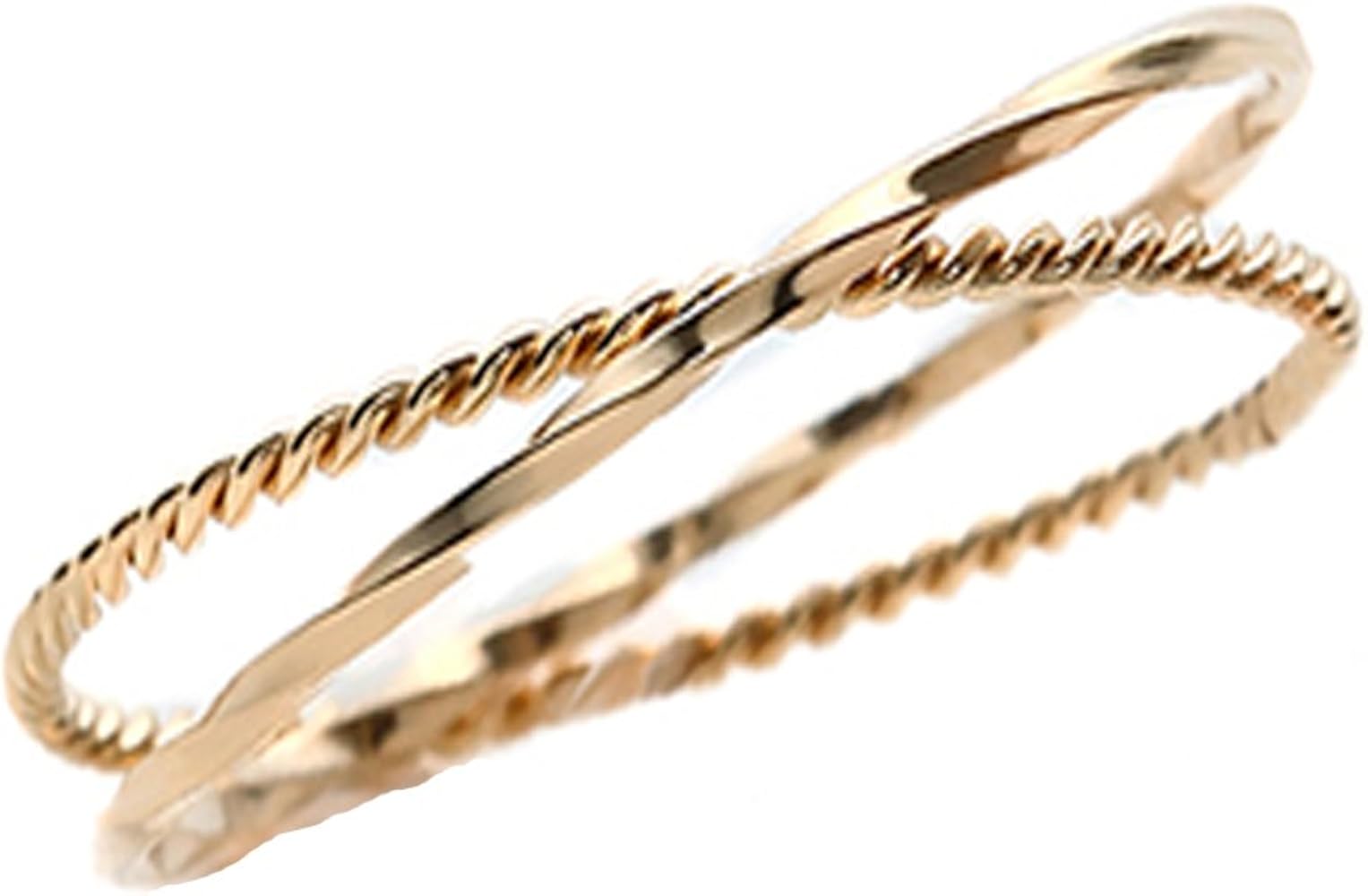 Amazon | [AM1616] 2号 ピンキーリング ジュエリー 18金 指輪 K18