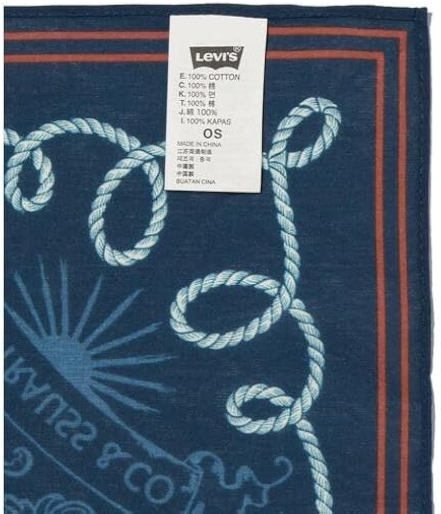 Amazon | [リーバイス] ロデオバンダナ Blues OS- | バンダナ 通販