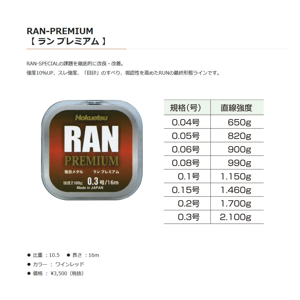 Amazon.co.jp: 北越産業 ライン RAN PREMIUM ラン プレミアム 複合
